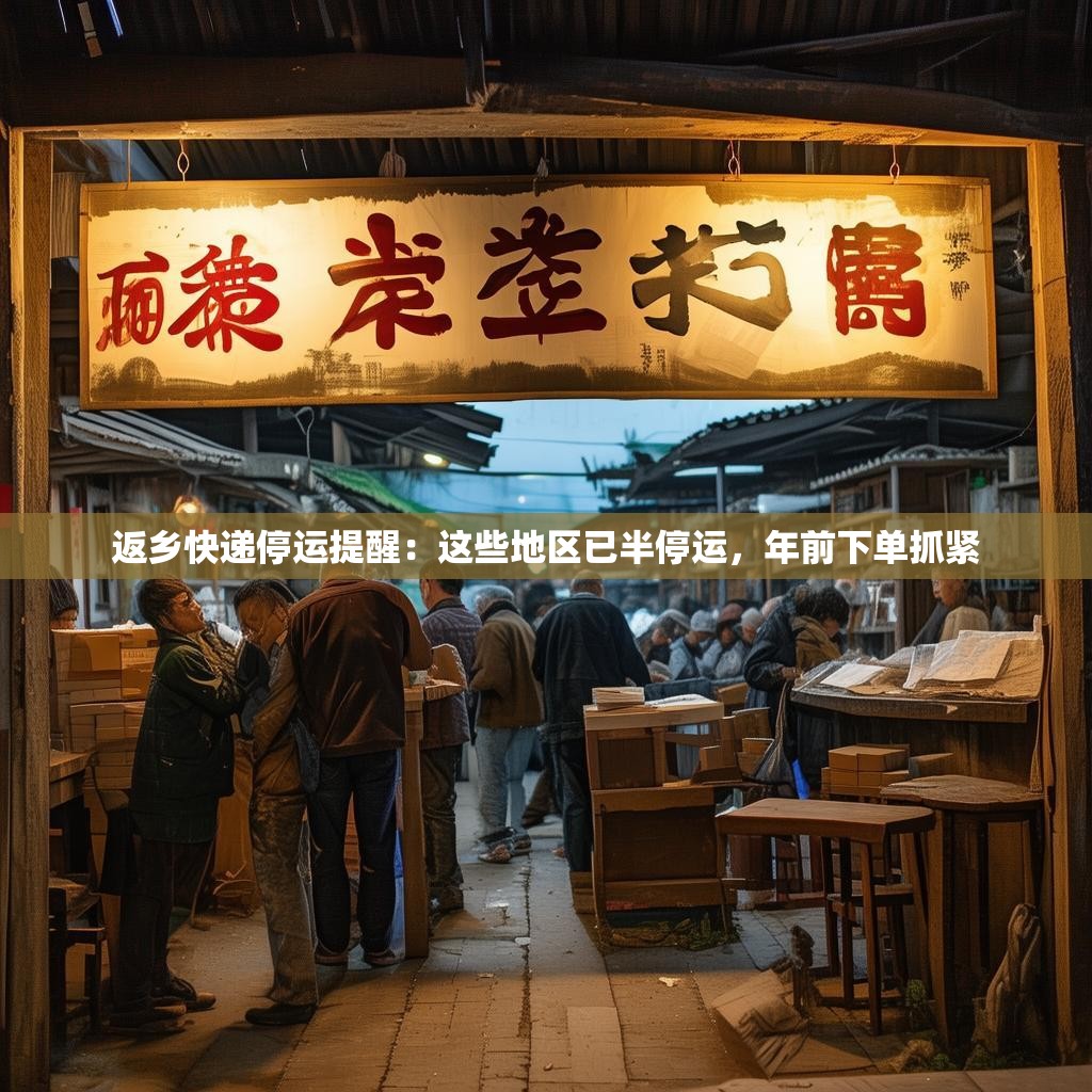 返乡快递停运提醒：这些地区已半停运，年前下单抓紧